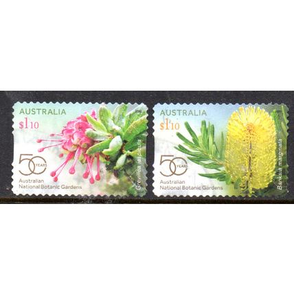 AUSTRALIA: 2020, BOTANICAL GARDENS, SET OF 2 USED SELF-ADHESIVE STAMPS. 147/148