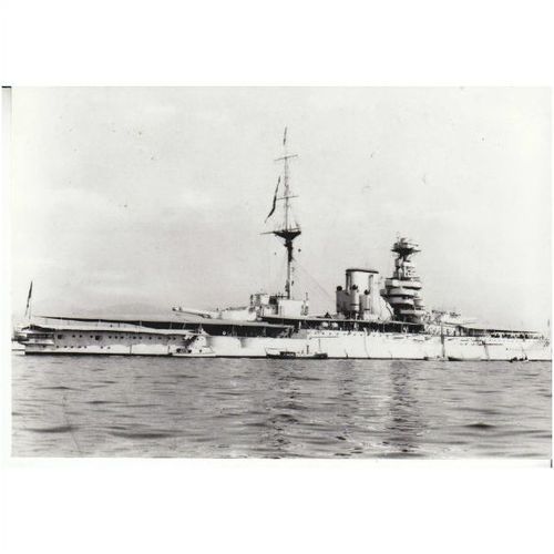 B&W Photograph - HMS Queen Elizabeth - National Maritime Museum Card no.213