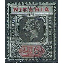 Nigeria 1914 SG9 2/6d Black & Red/Blue Fine Used. ..
