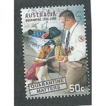 AUS 2008 50c 'QUARANTINE MATTERS' FINE USED (EBID34-662)