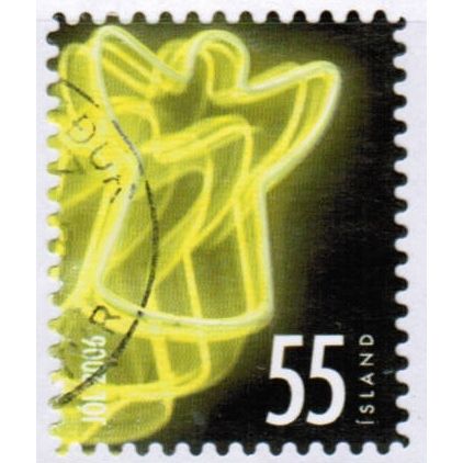 2006 Iceland Sc# 1094 used - Christmas 55kr self-adhesive