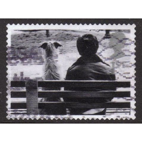 Great Britain 2001 Cats & Dogs 1st owner bench Used SG 2187 Sc1953 postage Stamp