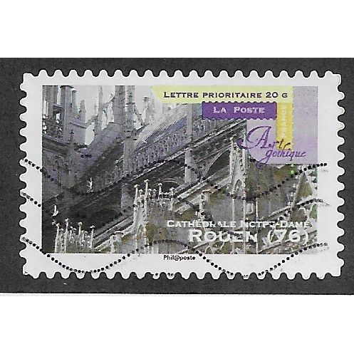 FRA 2011 (58c) 'GOTHIC ART - ROUEN 76' FINE USED (EBID56-598)
