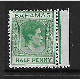 BAHAMAS 1938 SG 149 1/2d GREEN M / MINT