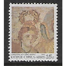 CYPRUS 1989 ROMAN MOSAICS FROM PAPHOS 15c CASSIOPEIA SG 763 FINE USED