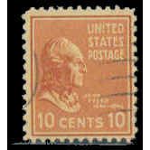 Used 815 10c John Tyler Just Clears M07969