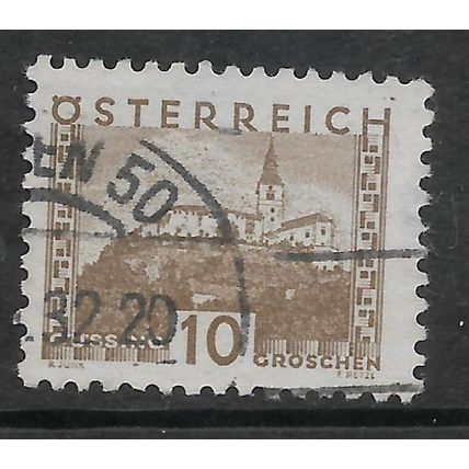 AUSTRIA 1932 LANDSCAPES 10g GUSSING BROWN SG 678 FINE USED#2