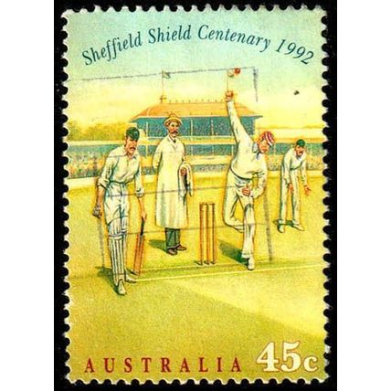 Australia 1992 Sport Cricket 45c Used Stamp