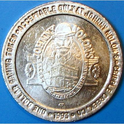 Johnny Nolan's. $1 Casino Token. Cripple Creek, CO. A93.