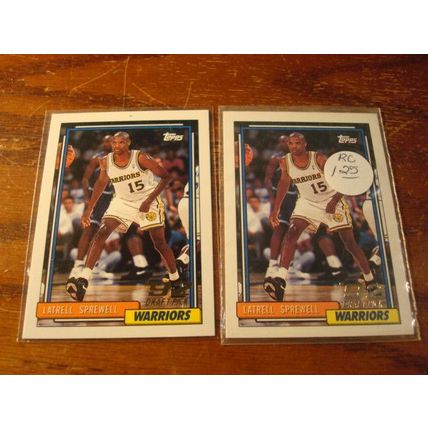 1993, 5-Cards-Rc's, LATRELL SPREWELL Rc, Warriors