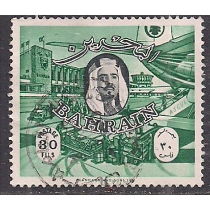 Bahrain 1966 QE2 30 fils SG 143 used ( H528 )