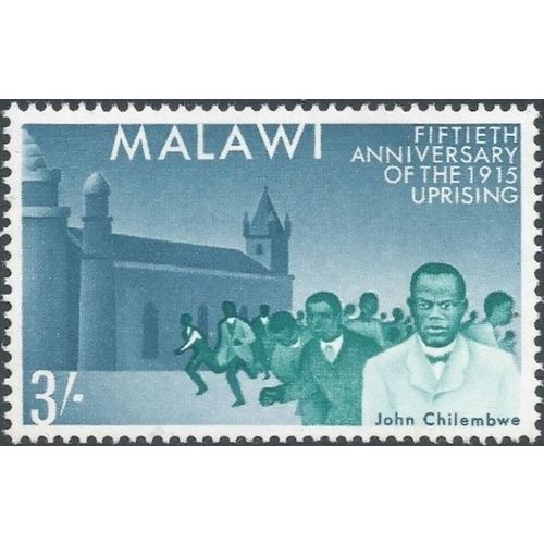 Malawi QEII 1965 Anniv 1915 Rising 3s Chilembwe Unmounted Mint NHM SG 241 stamp