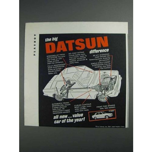 1968 Datsun Car Ad - The Big Difference
