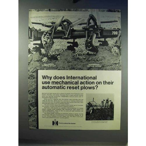 1968 International Harvester 700 Semi-mounted Plow Ad