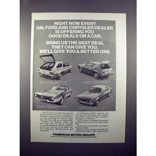 1971 AMC Sportabout, Grmelin, Javelin, Hornet Car Ad