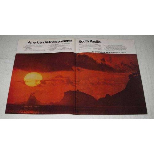 1971 American Airlines Ad - Presents South Pacific