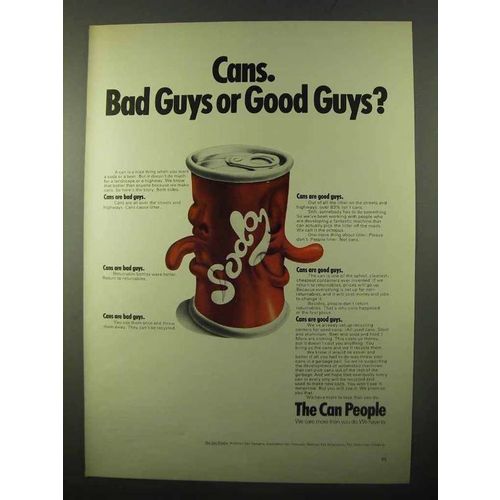 1971 American Can Company Ad - Bad Guys?