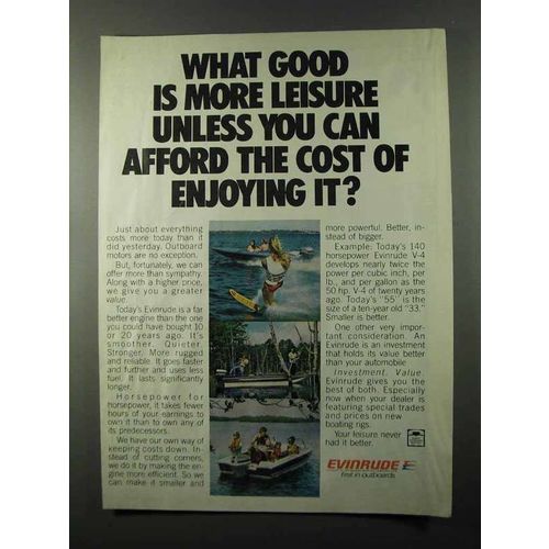1978 Evinrude Outboard Motor Ad - Afford the Cost