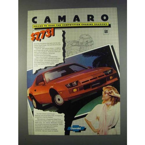 1982 Chevrolet Camaro Sport Coupe Ad