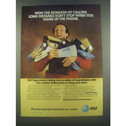 1985 AT&T Opportunity Calling Long Distance Rewards Ad