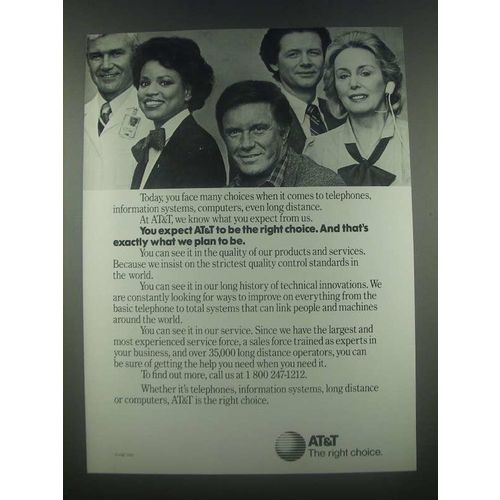 1985 AT&T Telephone Ad - The Right Choice