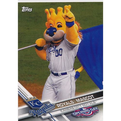 2017 Topps Opening Day Mascots M-10 Royals Mascot Kansas City Royals