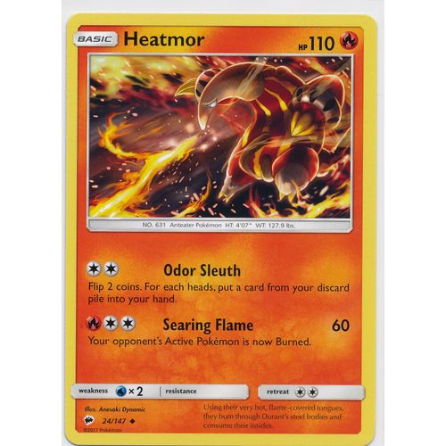 Pokemon Sun & Moon Burning Shadows 24/147 Heatmor