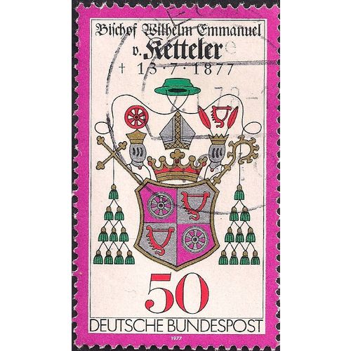 GERMANY, Bishop W E von Ketteler 1877-1977, pink 1977, 50 Pfennig