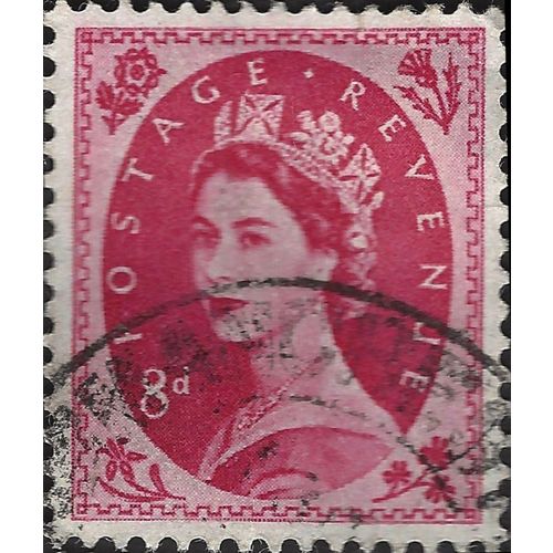 GB, QE II Wilding definitive, pink 1958, 8d, #9