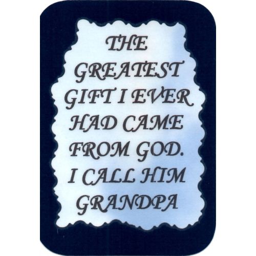 2089 Family Friends Refrigerator Magnet Gift From God I Call Him Grandpa