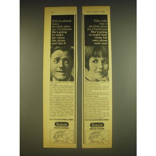 1963 Ronson Roto-shine Ad - This husband has a devilish plan for Christmas