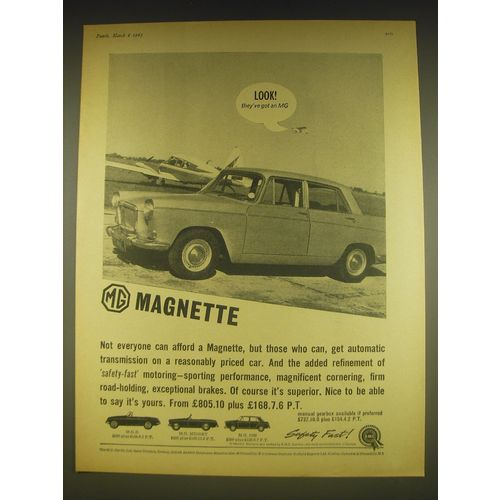 1963 MG Magnette Car Advertisement - Look! They've got an MG