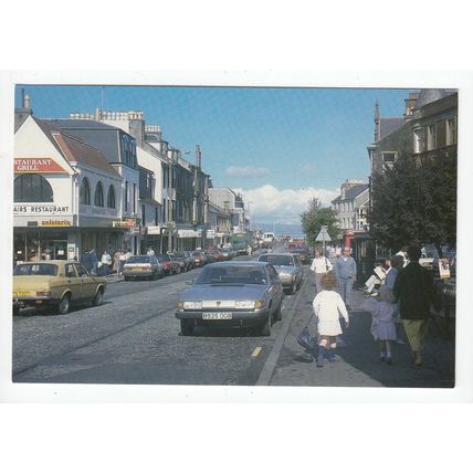 Main Street Largs Modern Postcard Ayrshire