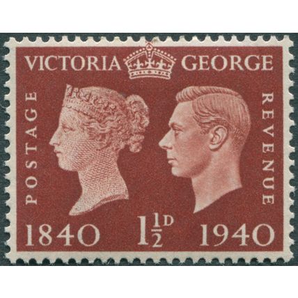 Great Britain 1940 1½d red-brown SG 481 unused
