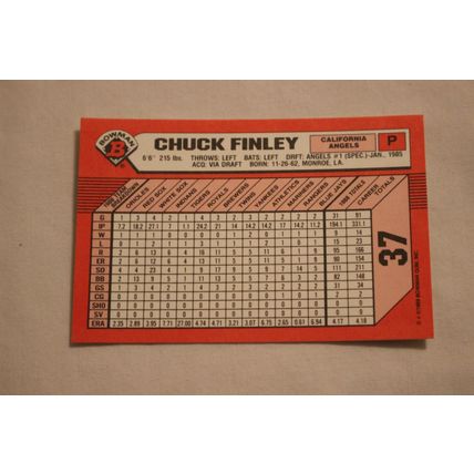 Chuck Finley 1989 Bowman TIFFANY NO. 37