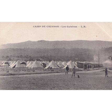 Camp De Chibron Cuisines French Military Kitchens War Postcard