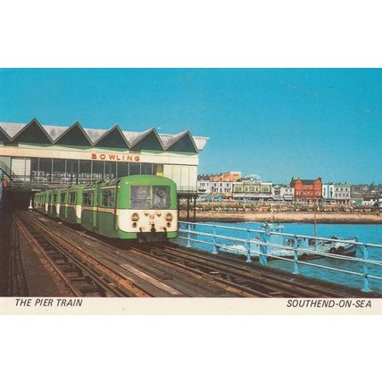 Southend Ten Pin Bowling Alley Pier Arcade 1970s Postcard