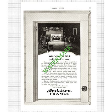 Andersen Lumber Company Bayport Minneapolis USA Advert - 1926 Cutting / Print