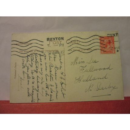 THE SERPENTINE, BUXTON, DERBYSHIRE used antique postcard 1922 pm =