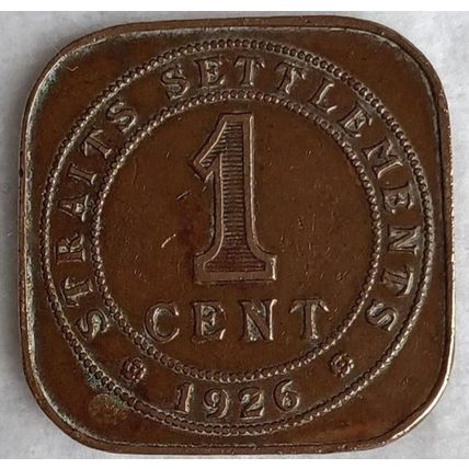 STRAITS SETTLEMENTS 1926 1 cent KG fifth Royal Mint Great Britain