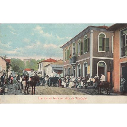 Sao Tome Um Dia De Festa Na Villa De Trinidade African Postcard