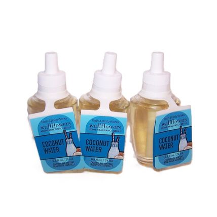 Coconut Water Wallflower Home Fragrance Bulb x3 Bath and Body Works