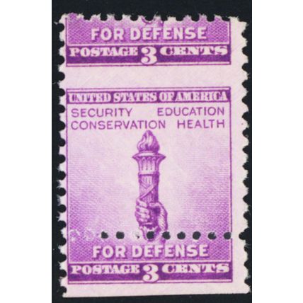 901, Mint LH 3¢ - Dramatic Misperforation Error - Stuart Katz