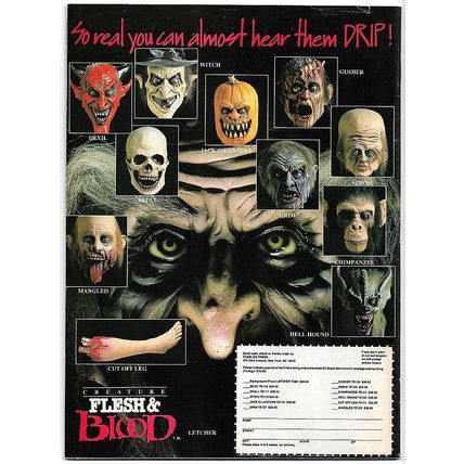 Fangoria #80 (1989) *I, Madman / The Fly II / Pet Sematary / Elvira Mini Poster*