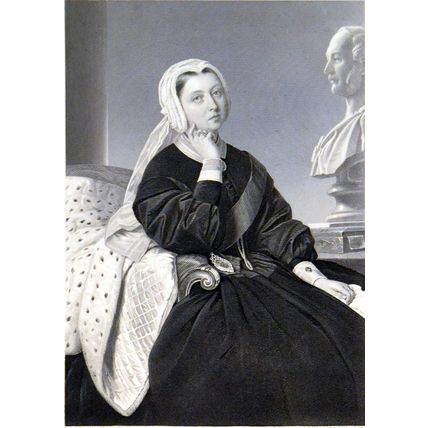 HER MAJESTY THE QUEEN 1896 William Holl - Albert Gräfle ENGRAVING