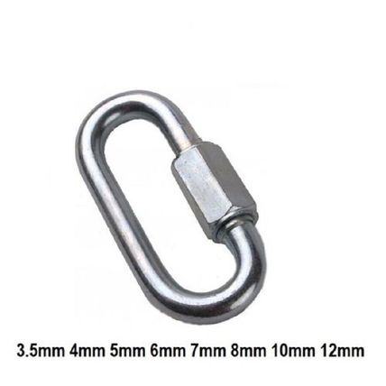 Chain Fastener Hook Carabiner Steel Repair Hiking Camping QUICK LINK SCREW LOCK