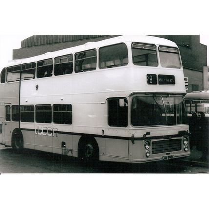 Black & White Photograph of United Counties Omnibus Co. Ltd. - JRP 798L