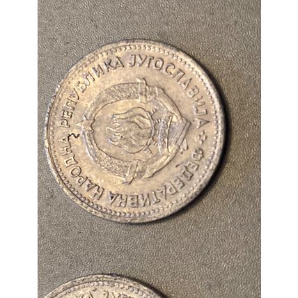 Münze Münzen Umlaufmünze Jugoslawien 1 Dinar 1953