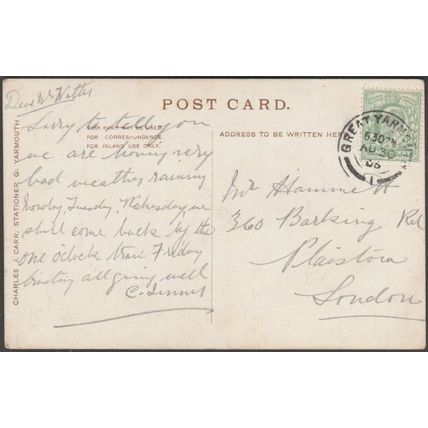 Winter Gardens, Great Yarmouth, Norfolk, 1906 - Carr Postcard