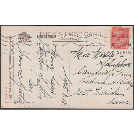 AF Armitage - Birthday Greetings, 1918 - Tuck's Oilette Postcard
